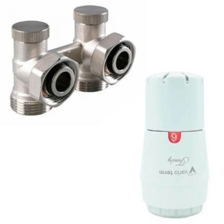 Комплект Vario Term Standard тип V Prestige кутовий білий (PRNYGS0206C/FK (with nipples))
